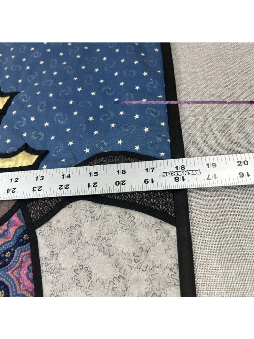 Handmade vintage appliqué